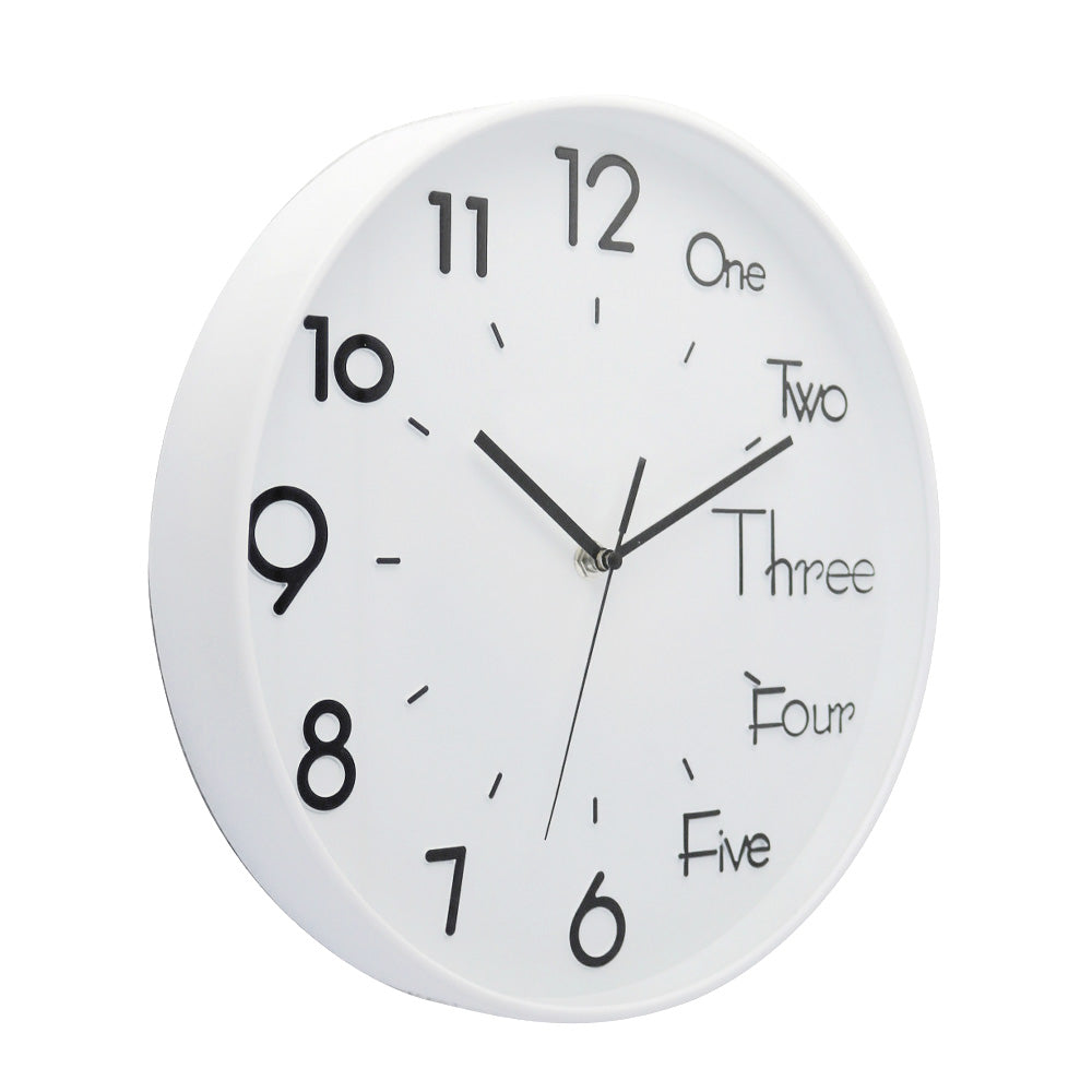 WHITE WALL CLOCK -HYW7367