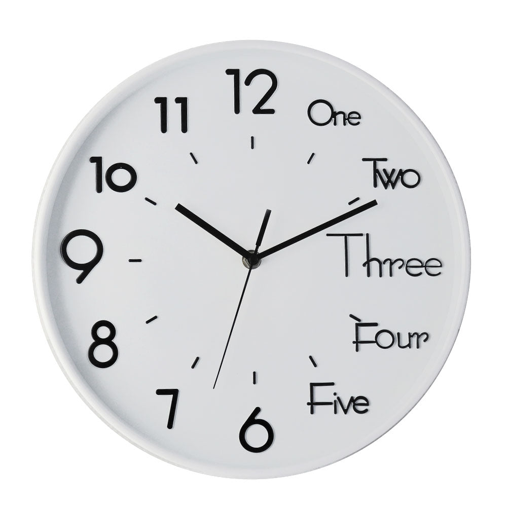 WHITE WALL CLOCK -HYW7367